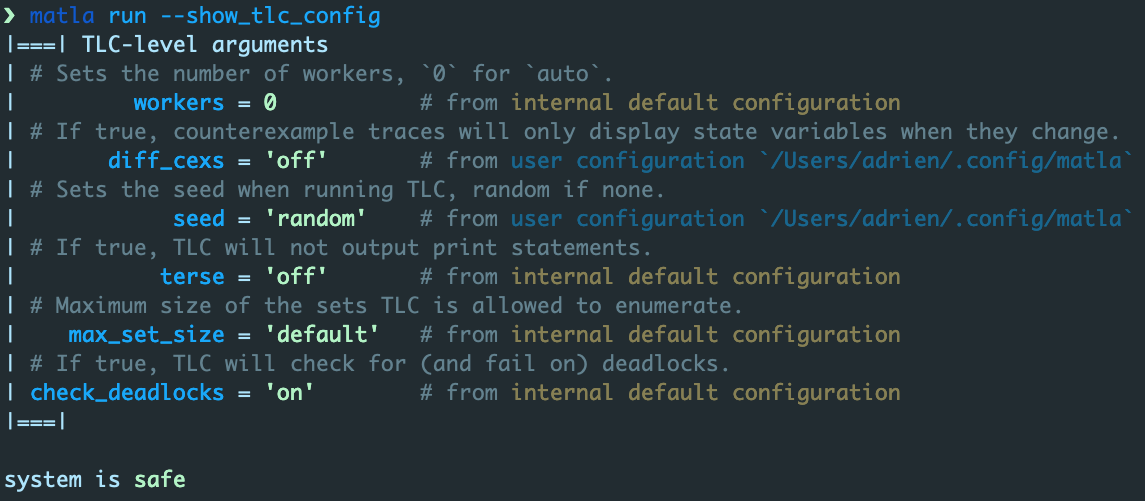 Matla TLC config 1