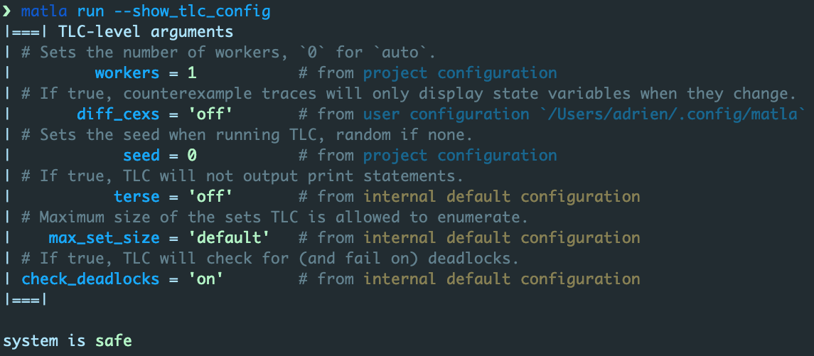 Matla TLC config 2